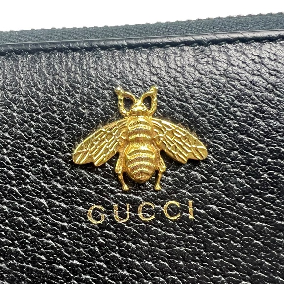 Gucci Animalier Bee Zip Around Wallet - Picture 6 of 10